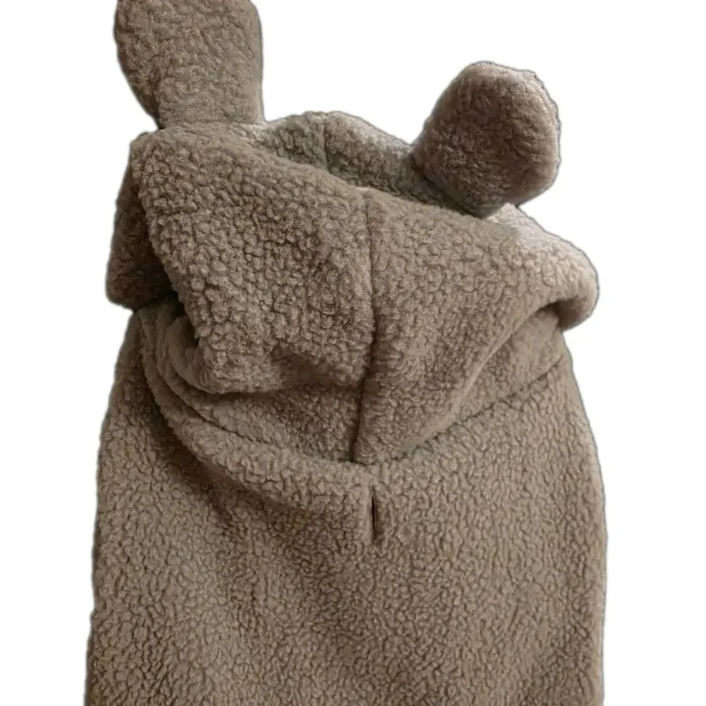 NWT Size M Gap Sherpa Dog Hoodie Sweater Gray with‎ Bear Ears